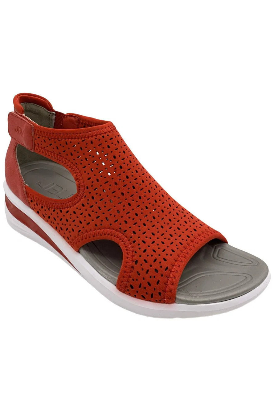 JBU by Jambu Women's Natalie Wedge Sandal Red - Wide